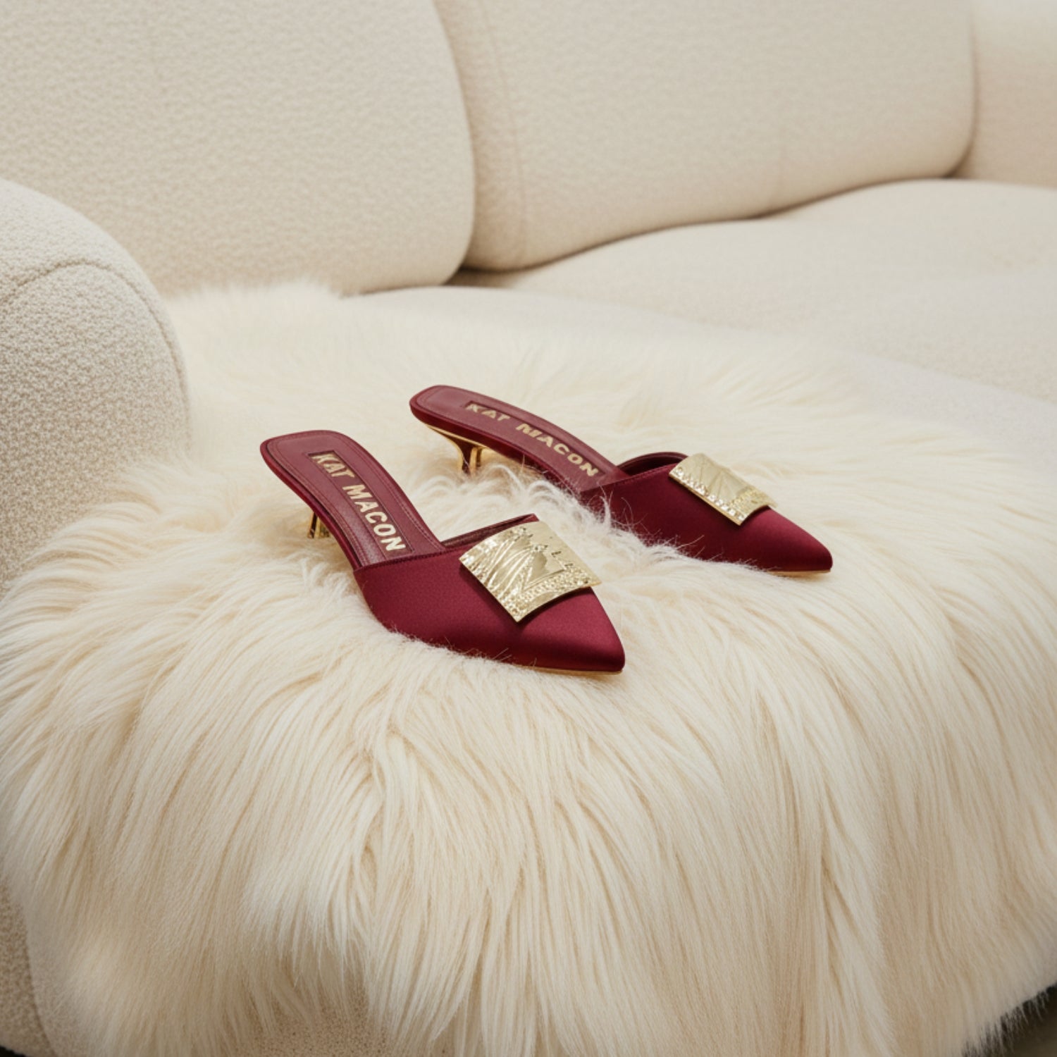 Step into the season in heels that blend rich colour palettes like burgandy, orange and green with tactile, maximalist textures like suede, velvet and satin. Effortlessly elegant, unapologetically expressive - fall dressing, redefined.