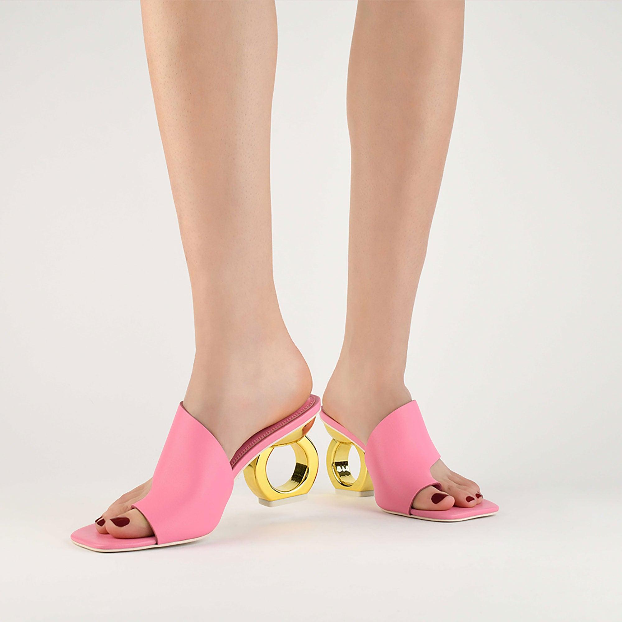Sigrid Chain Heel Sandals* - Kat Maconie