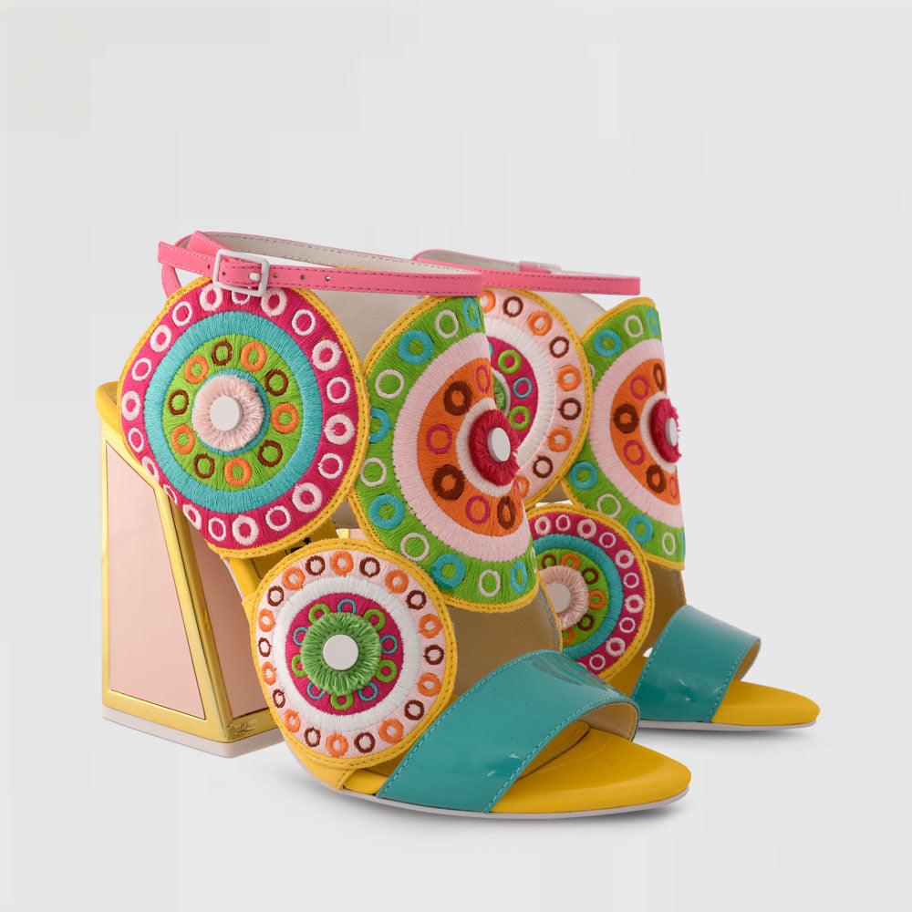 Frida Kicker Heel Sandals - Kat Maconie