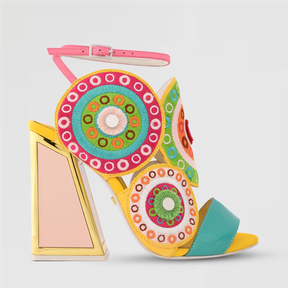 Frida Kicker Heel Sandals - Kat Maconie
