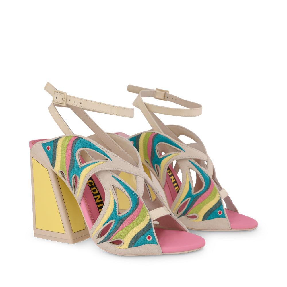 Pisces Kicker Heel Sandals - Kat Maconie