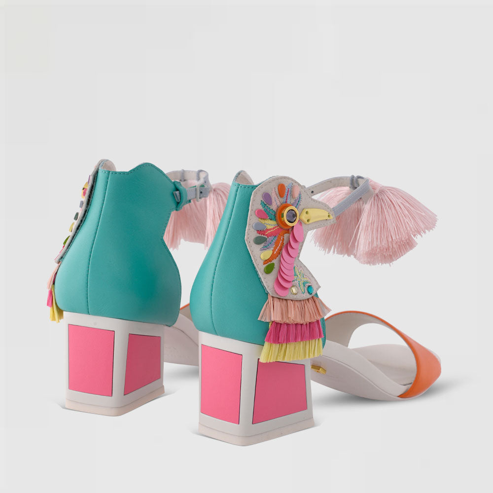 Kay Kicker Heel Sandals - Kat Maconie