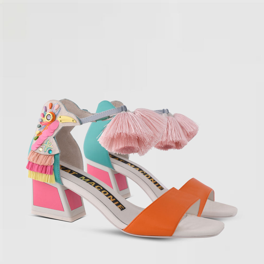 Kay Kicker Heel Sandals - Kat Maconie