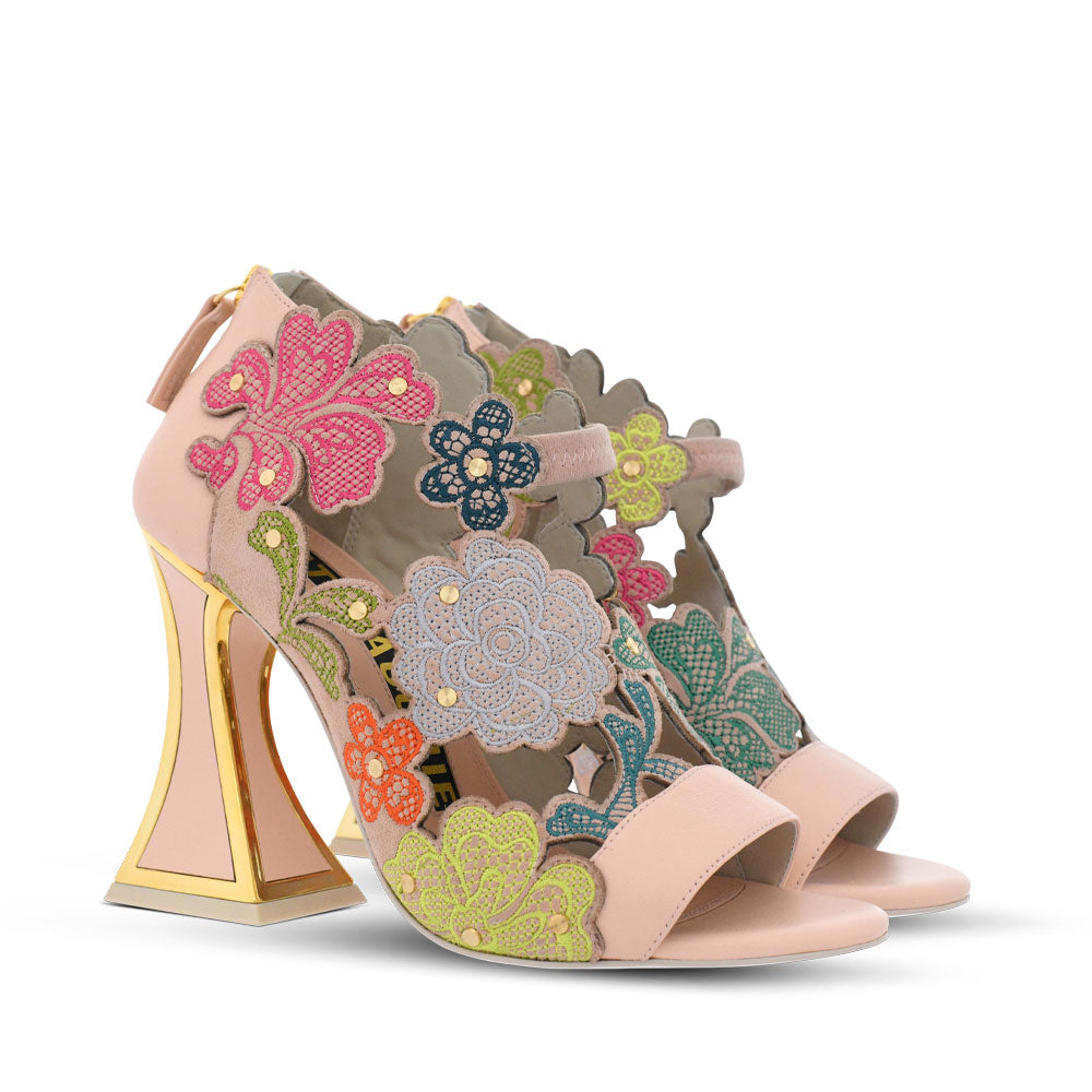 Millie Flared Heel Sandals* - Kat Maconie