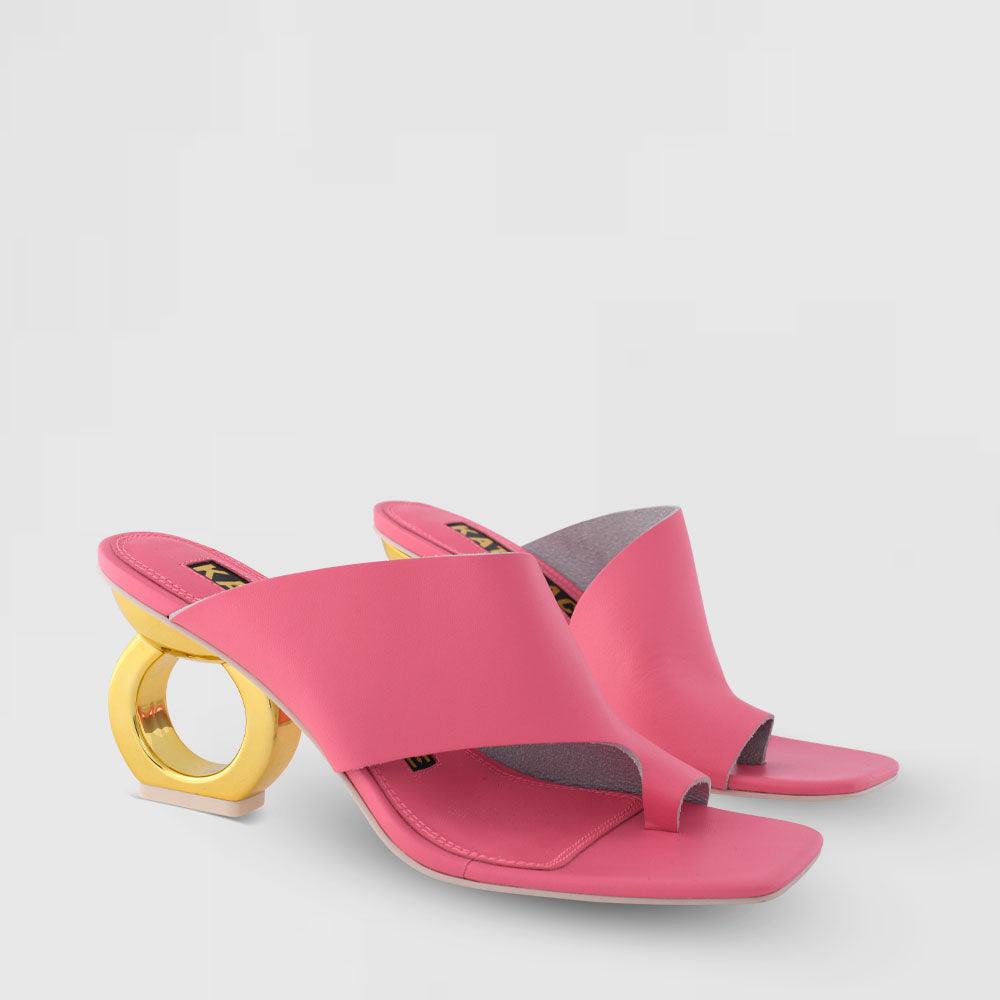 Sigrid Chain Heel Sandals - Kat Maconie