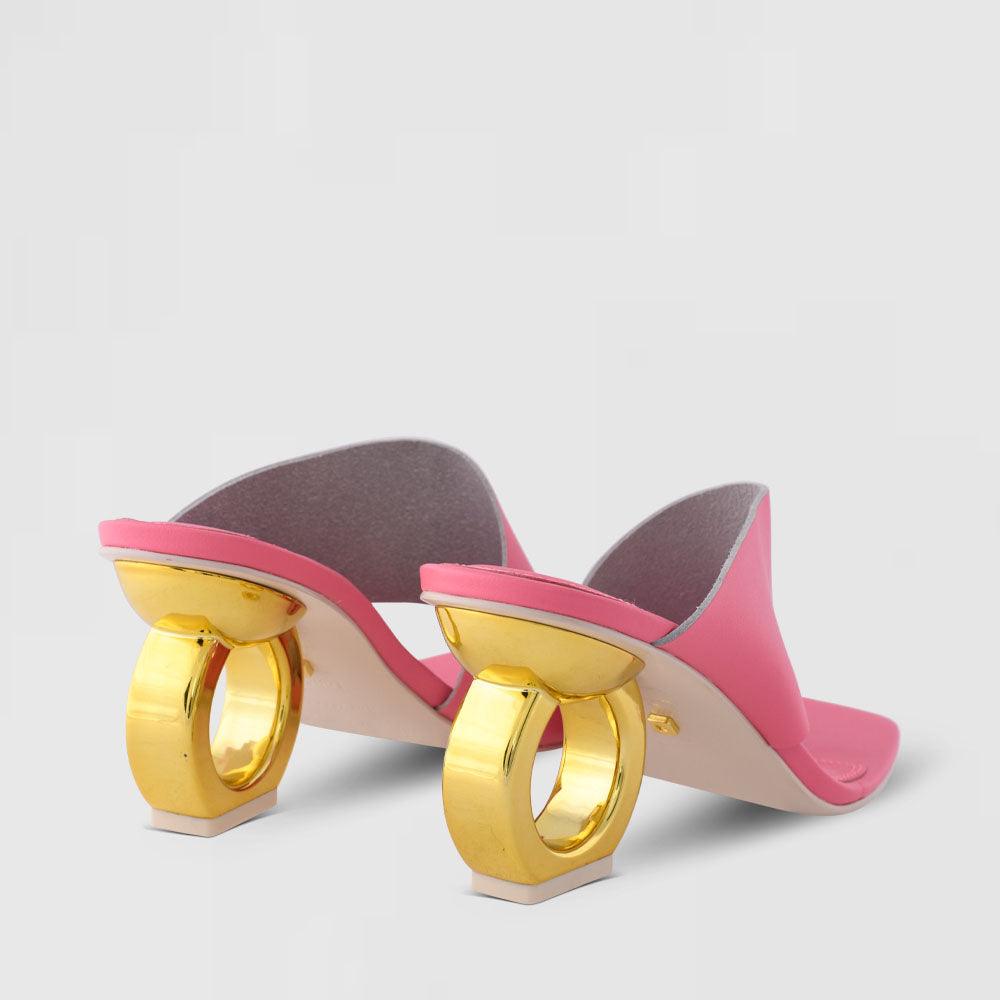 Sigrid Chain Heel Sandals - Kat Maconie