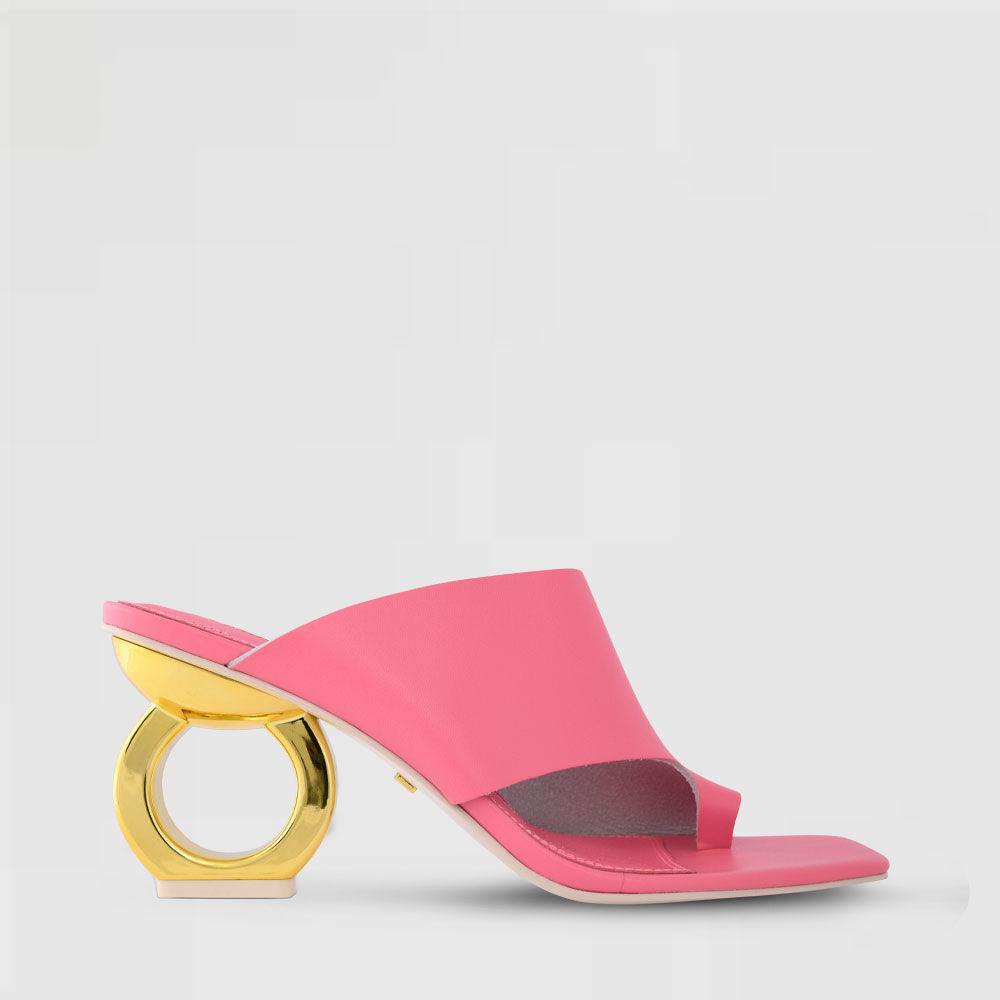 Sigrid Chain Heel Sandals - Kat Maconie