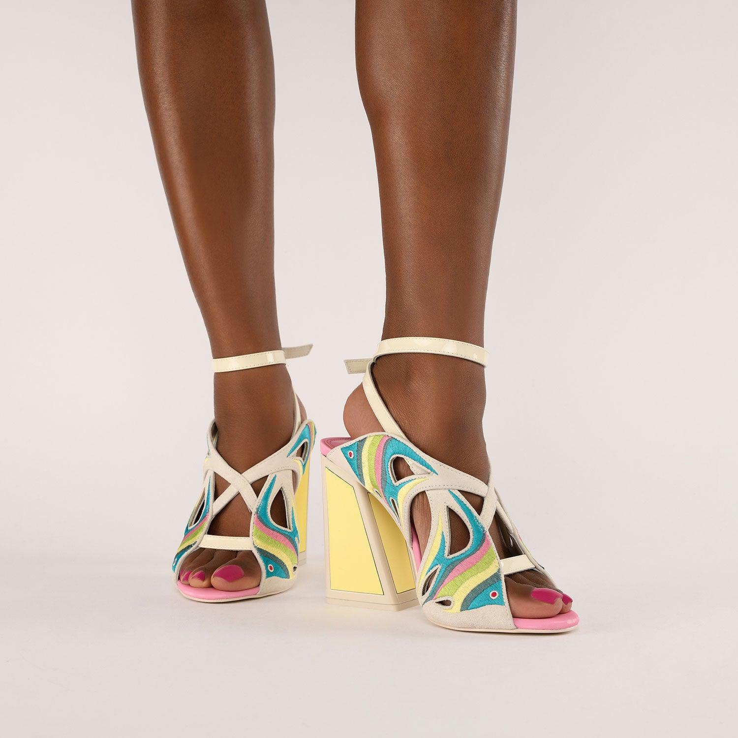 Pisces Kicker Heel Sandals - Kat Maconie