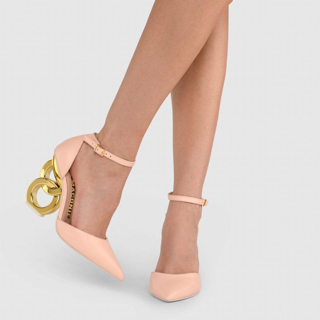 Emmi Chain Heel Sandals - Kat Maconie