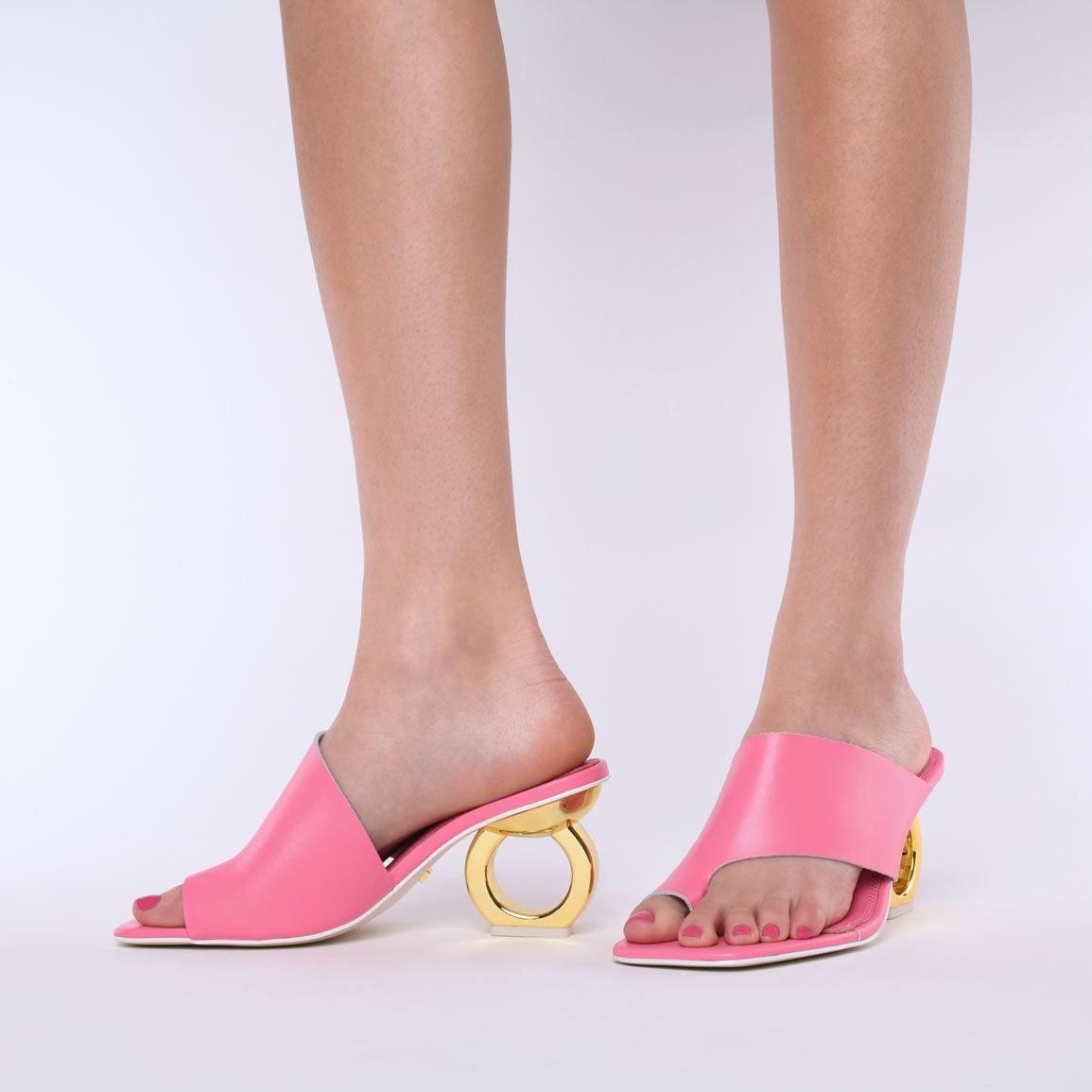 Sigrid Chain Heel Sandals - Kat Maconie