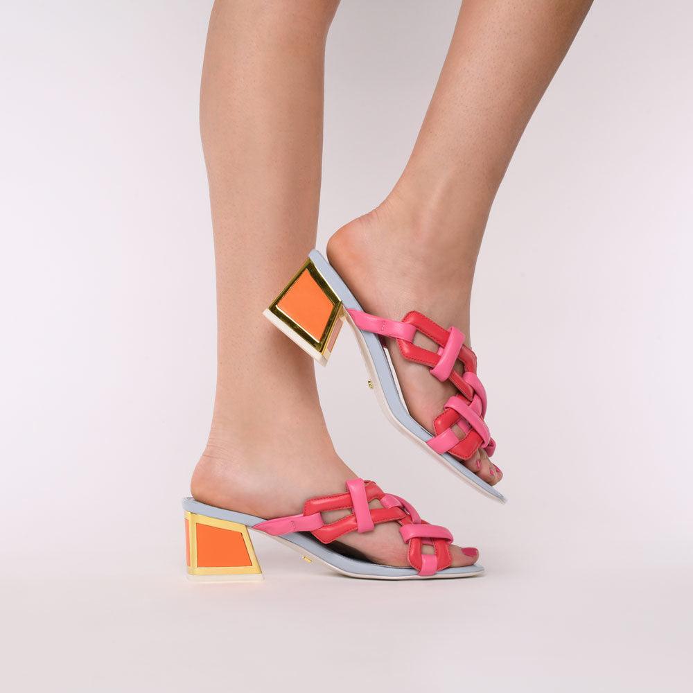 Madi Kicker Heel Sandals - Kat Maconie