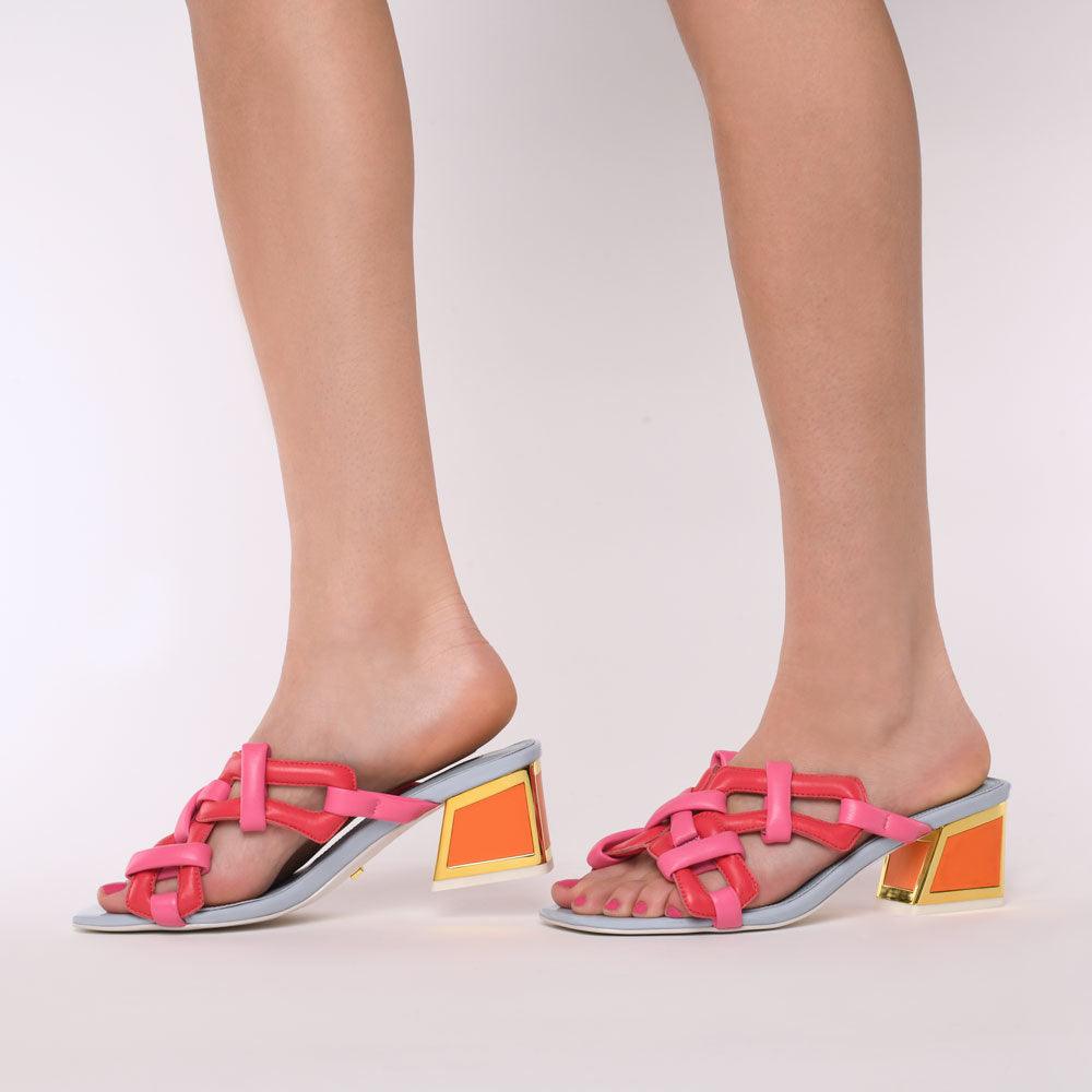Madi Kicker Heel Sandals - Kat Maconie