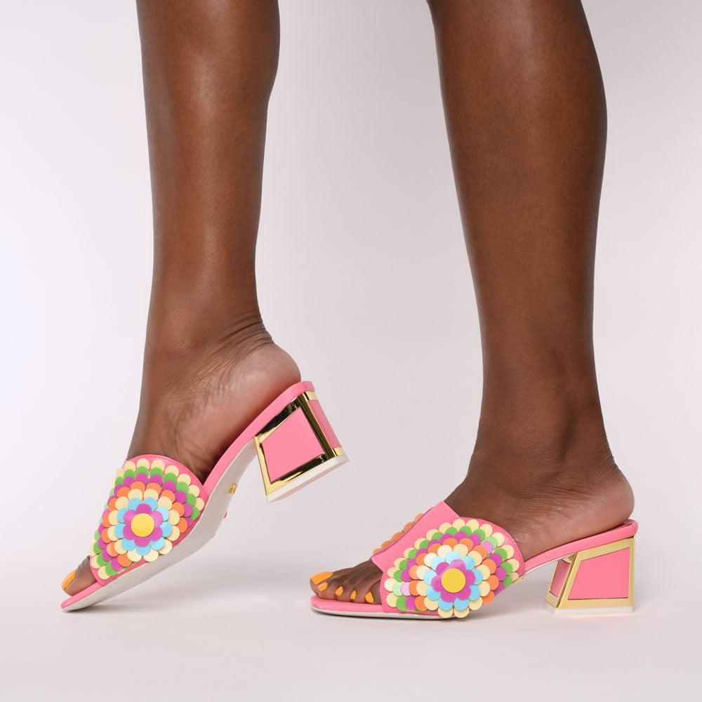 Vira Kicker Heel Sandals - Kat Maconie