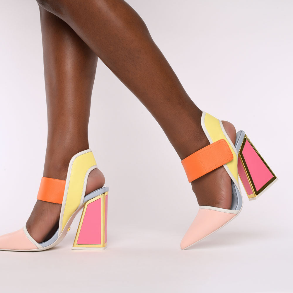 Izzy Kicker Heel Sandals - Kat Maconie