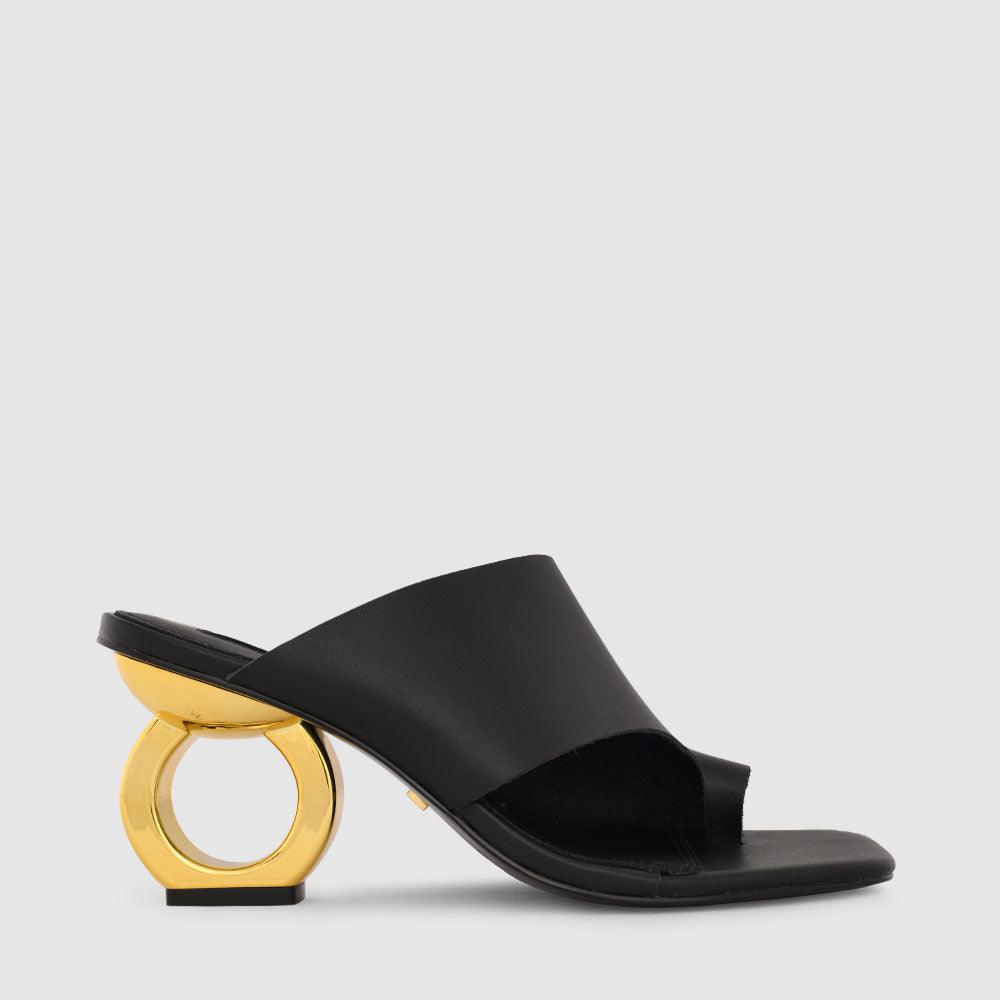 Sigrid Chain Heel Sandals - Kat Maconie