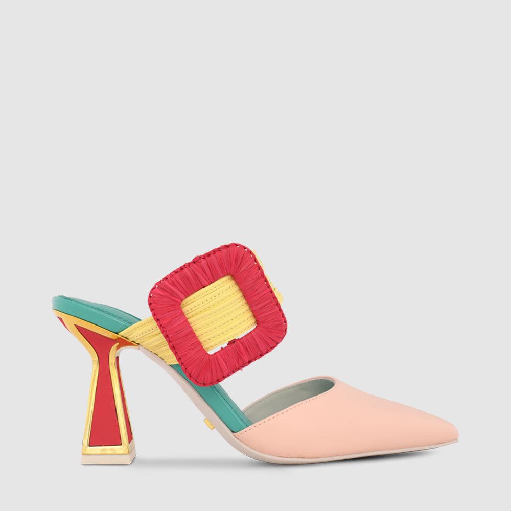 Zestra Hourglass Mid Heel Mules - Kat Maconie