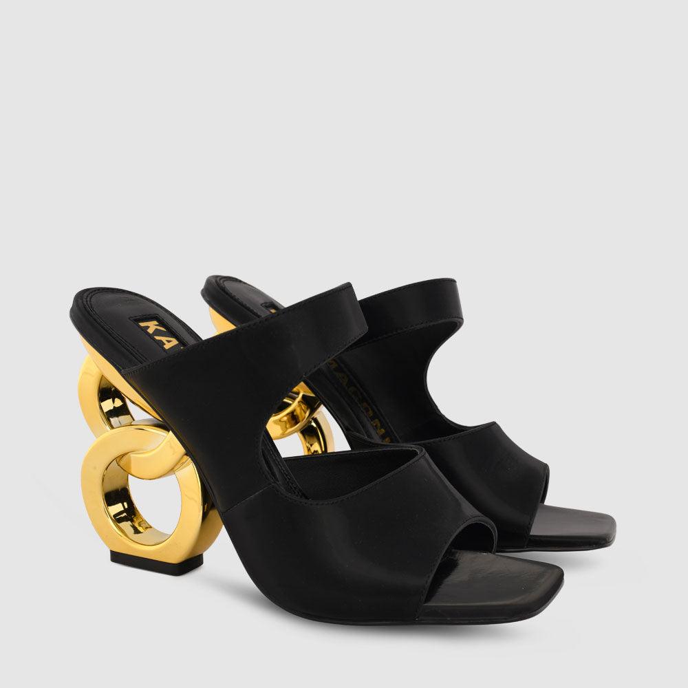 Ezzi Chain Heel Sandals - Kat Maconie