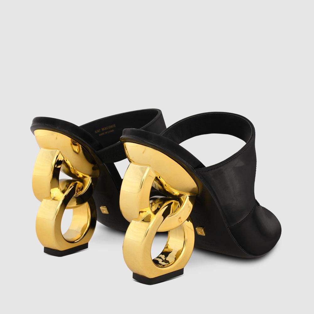 Ezzi Chain Heel Sandals - Kat Maconie