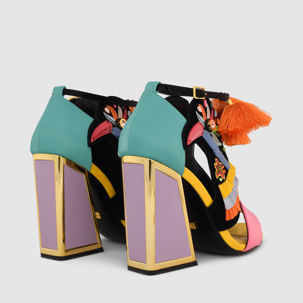 Aya Kicker Heel Sandals - Kat Maconie