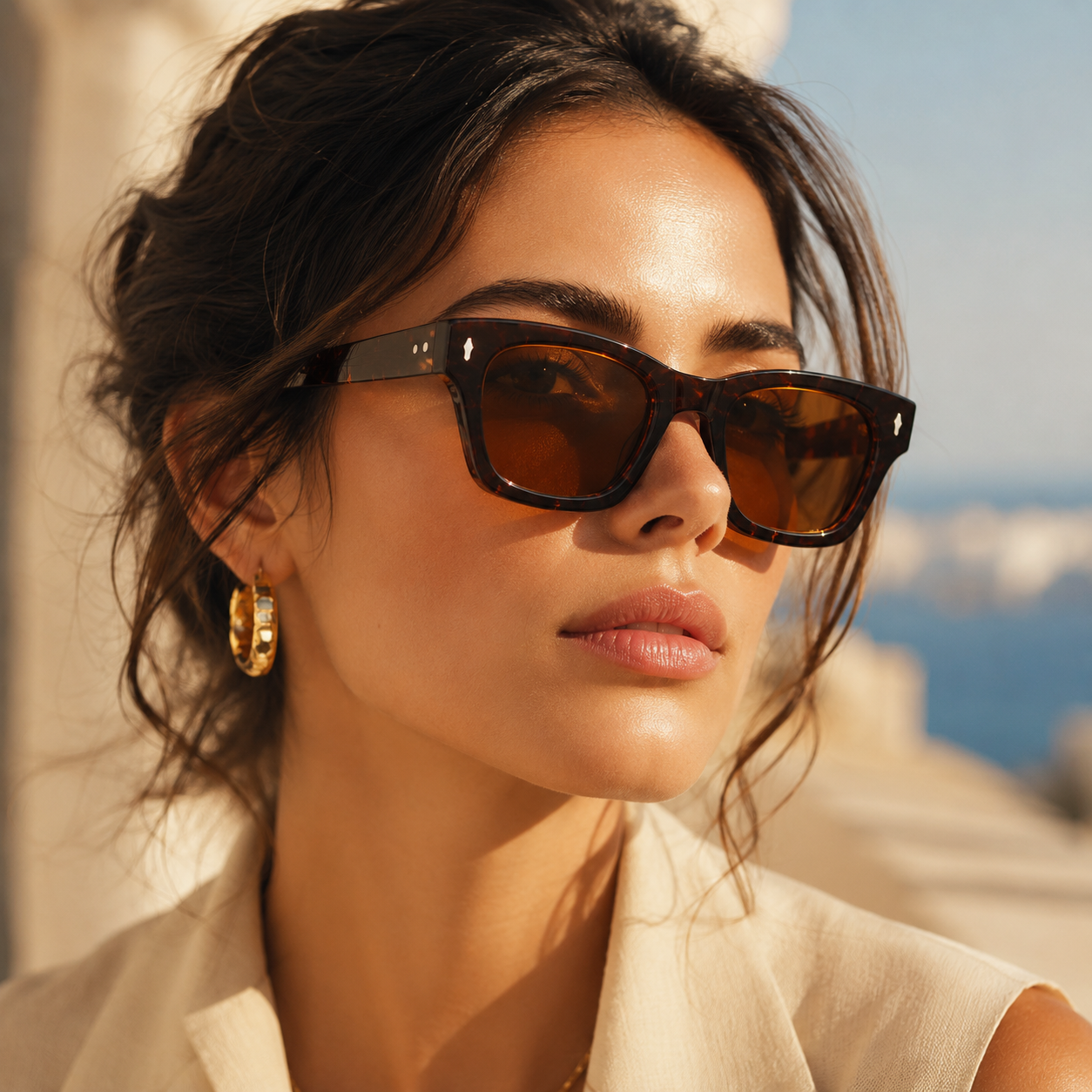 ZYRA SQUARE SUNGLASSES
