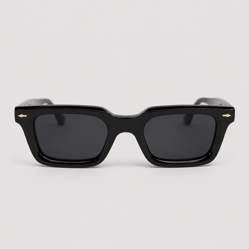 NIXA RETRO-RECTANGLE SUNGLASSES