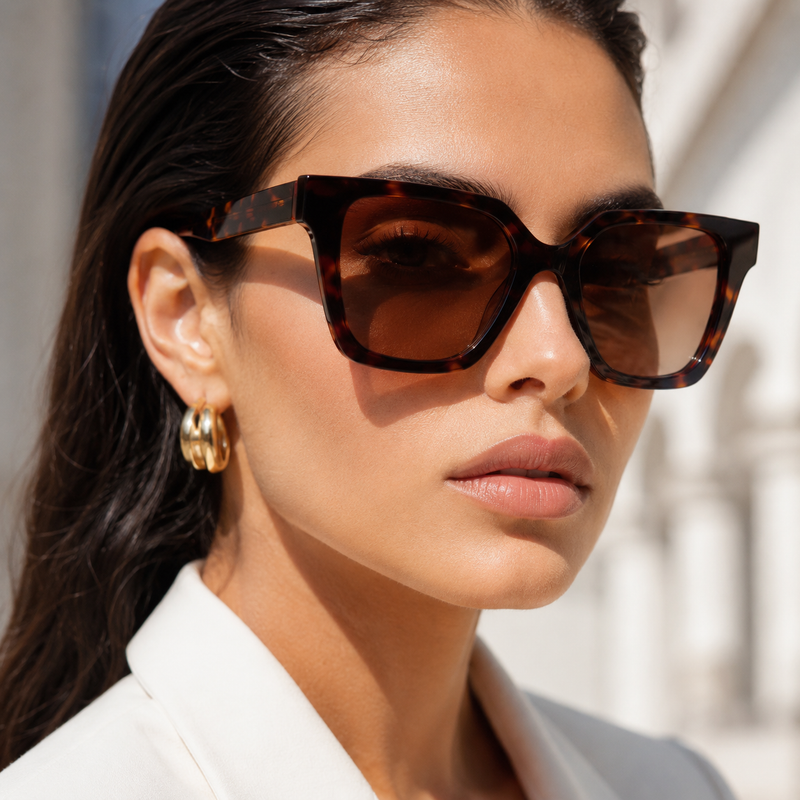 ARIA ANGULAR-SQUARE SUNGLASSES