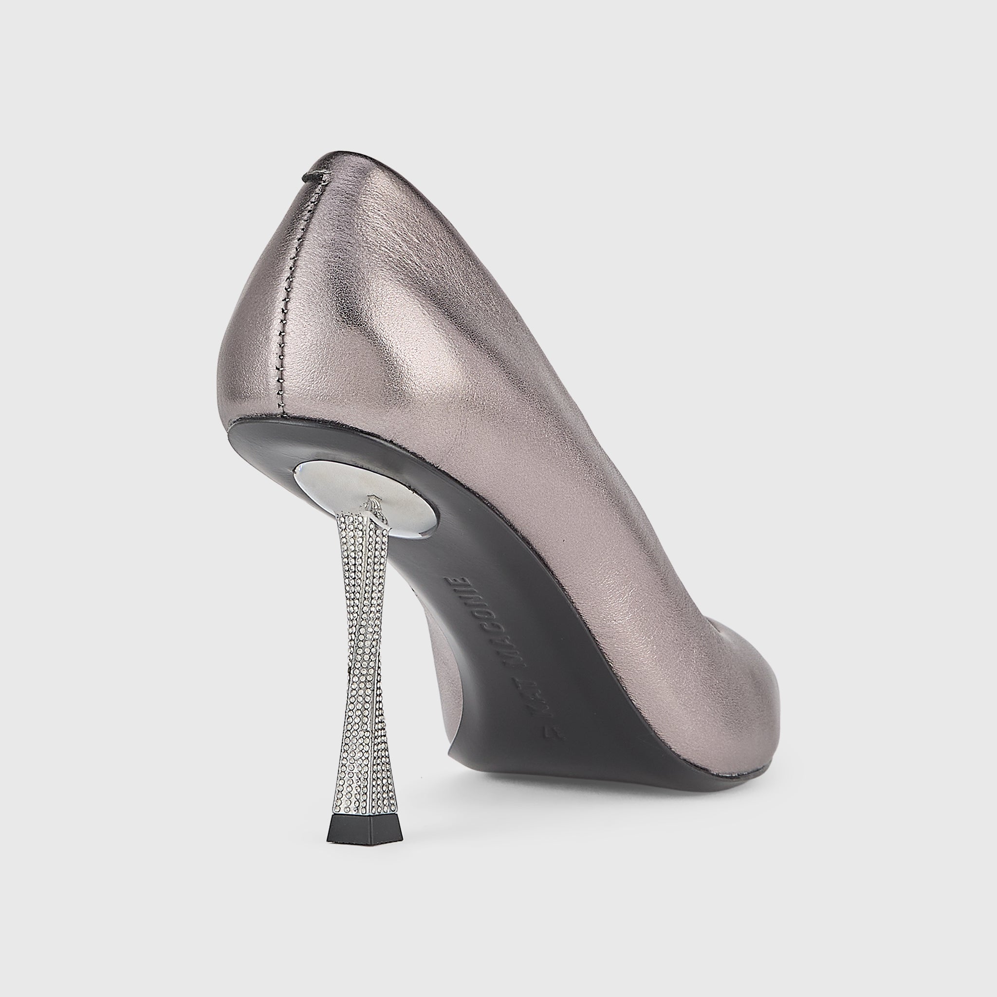 Kat Maconie Masoom Pumps in Bronze/Metallic – luxury women's crystal stiletto pump with 90mm heel