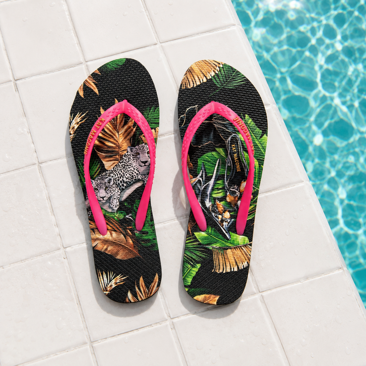 SOLA Flip-Flops Jungle Kiss Black by Kat Maconie - product detail