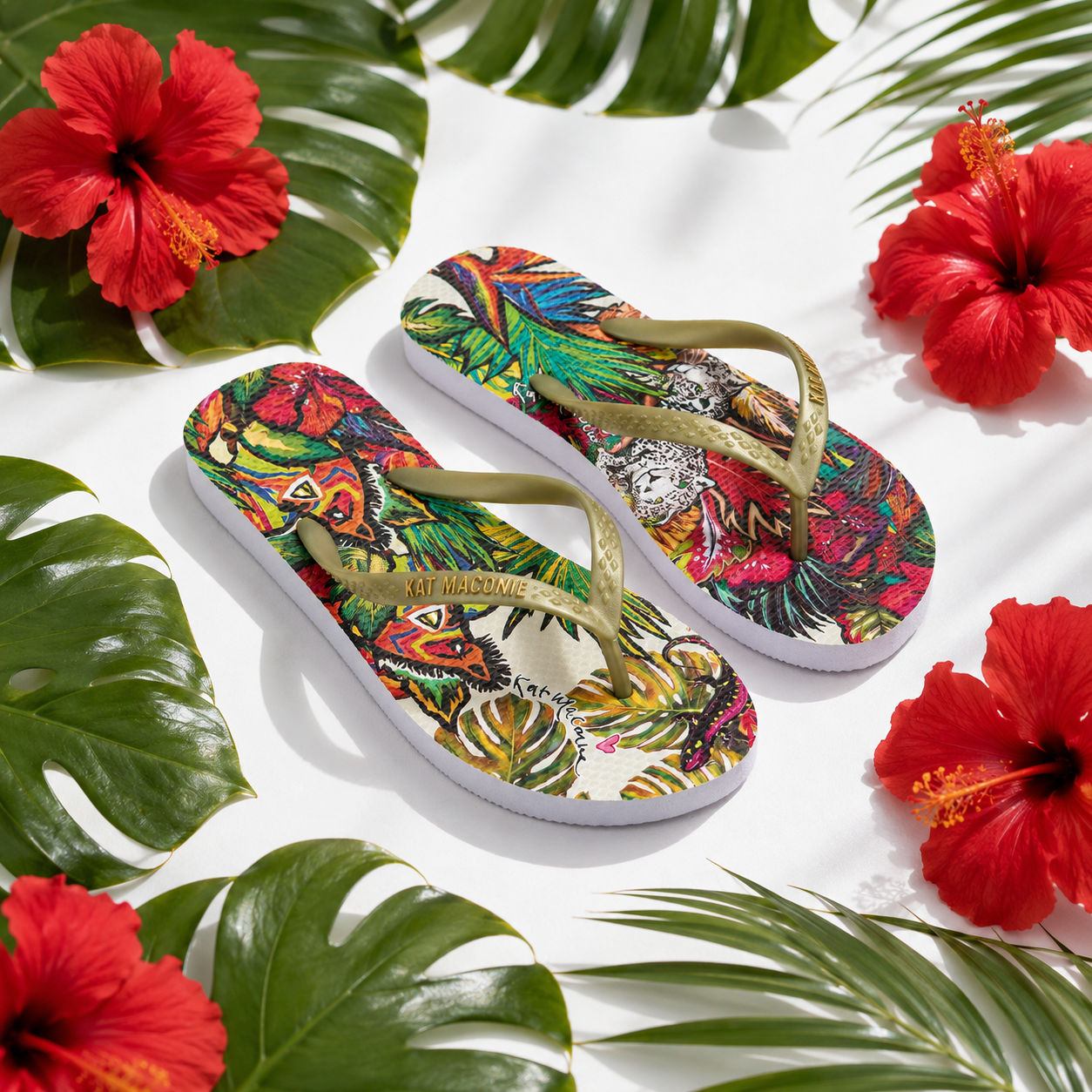 SOLA Flip-Flops Tropical Flame
