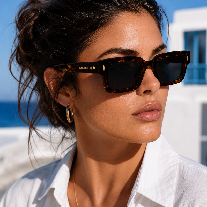 SORA BOLD-RECTANGLE SUNGLASSES