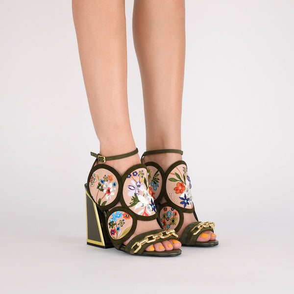 Frida Kicker Heel Sandals - Kat Maconie
