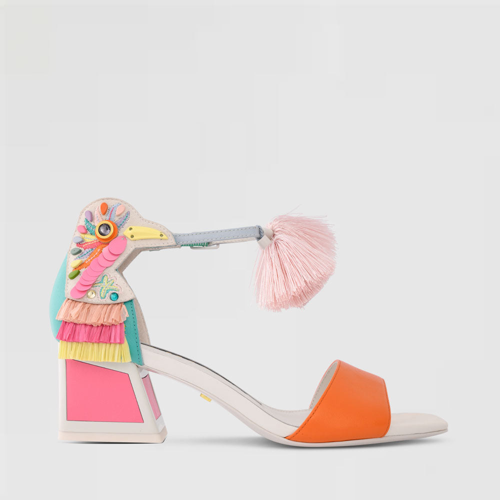 Kay Kicker Heel Sandals - Kat Maconie
