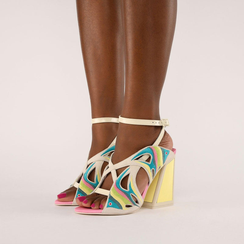 Pisces Kicker Heel Sandals - Kat Maconie