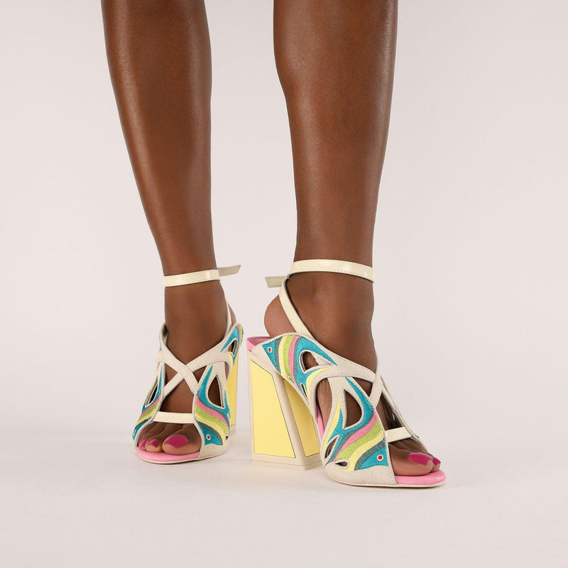 Pisces Kicker Heel Sandals - Kat Maconie