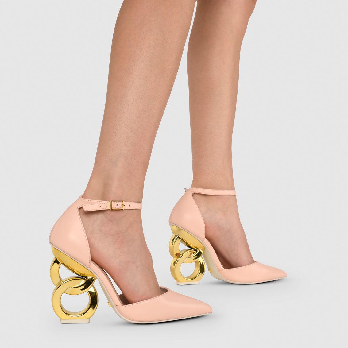 Emmi Chain Heel Sandals - Kat Maconie