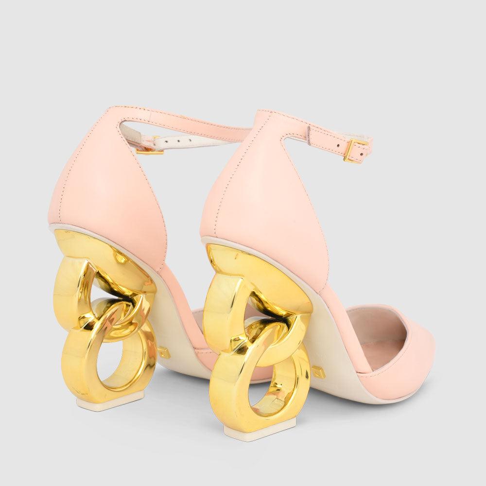 Emmi Chain Heel Sandals - Kat Maconie