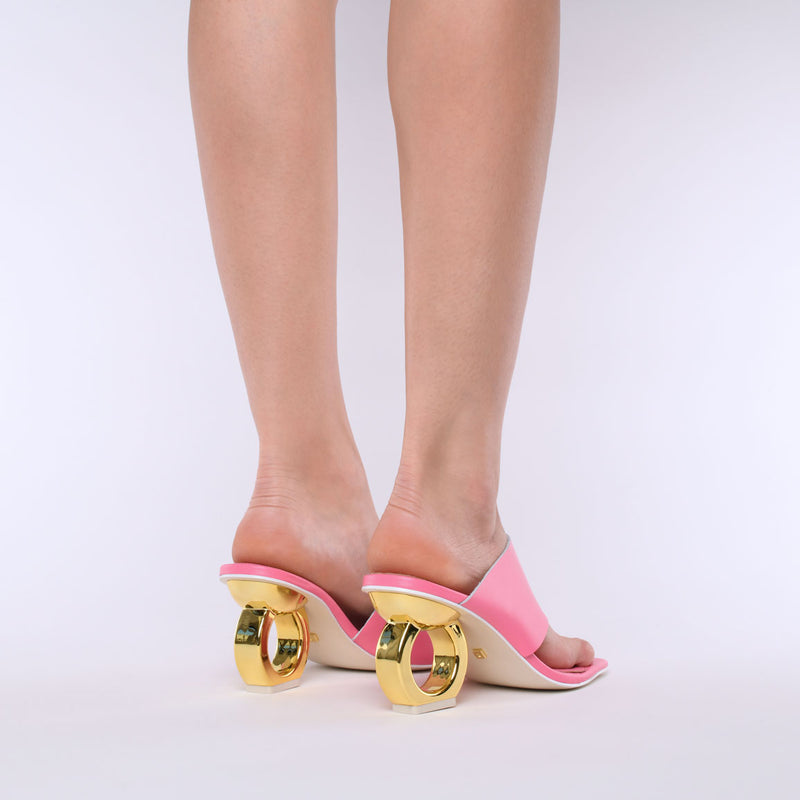 Sigrid Chain Heel Sandals - Kat Maconie