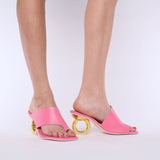 Sigrid Chain Heel Sandals - Kat Maconie