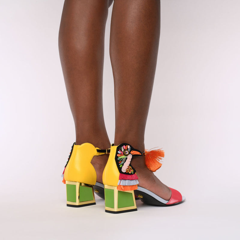 Kay Kicker Heel Sandals - Kat Maconie