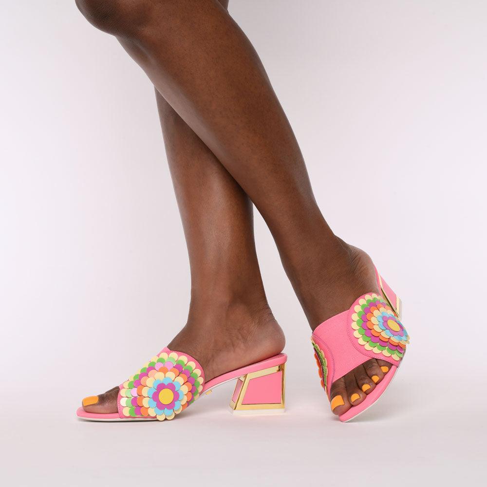 Vira Kicker Heel Sandals - Kat Maconie