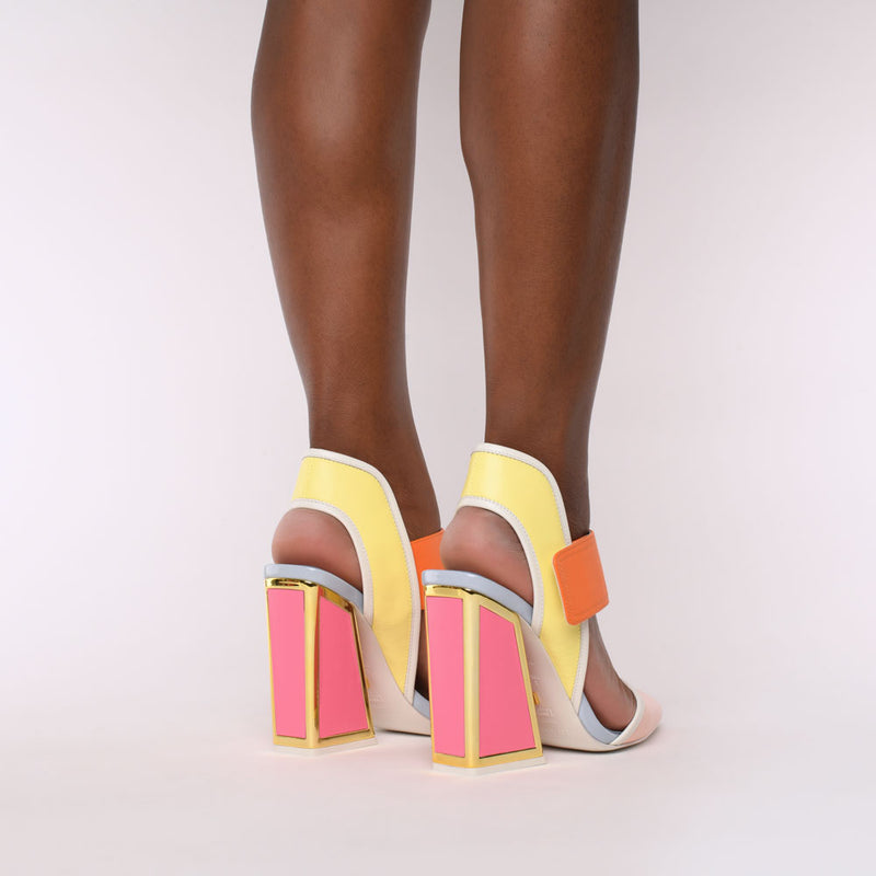 Izzy Kicker Heel Sandals - Kat Maconie