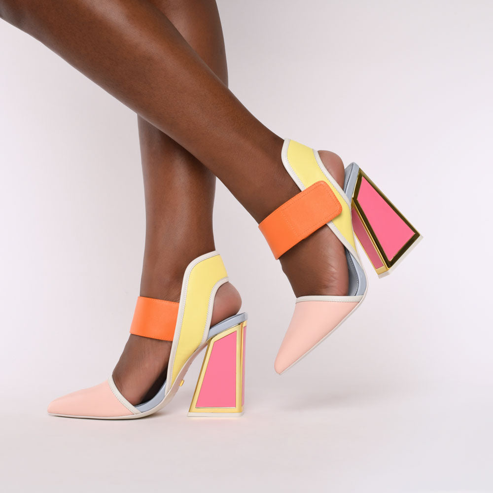 Izzy Kicker Heel Sandals - Kat Maconie