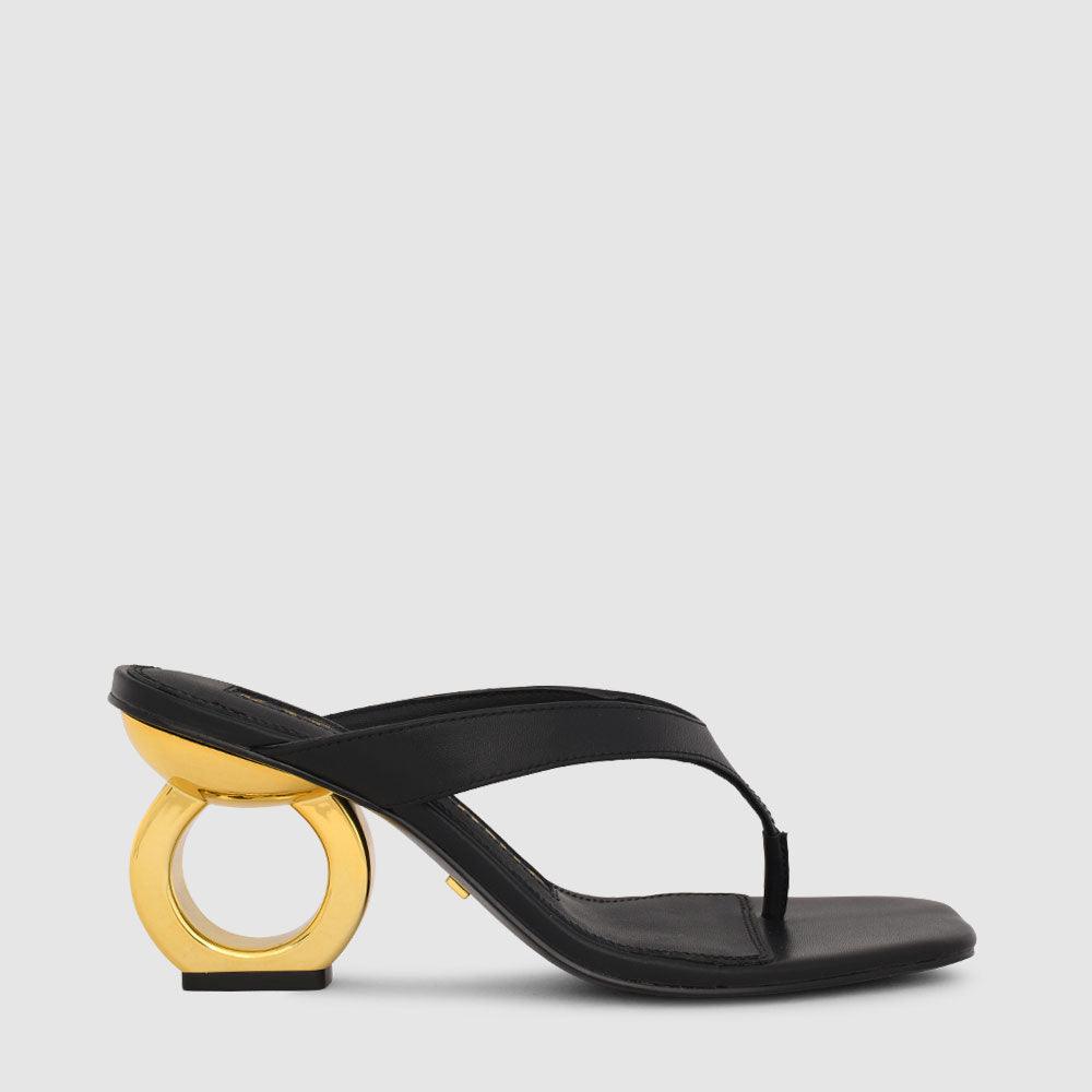Yana Chain Heel Sandals - Kat Maconie