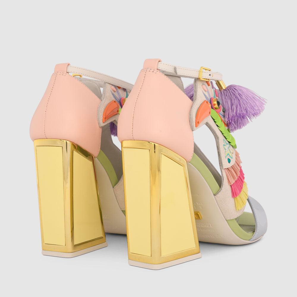 Aya Kicker Heel Sandals - Kat Maconie