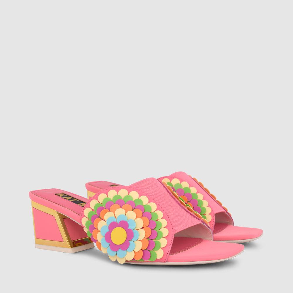 Vira Kicker Heel Sandals - Kat Maconie